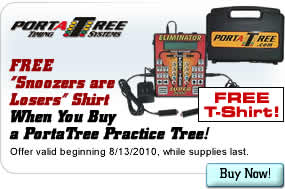 FREE T-Shirt When You Buy a PortaTree Elininator Practice Tree