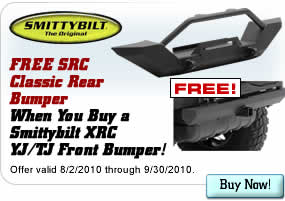 Free SRC Classic Rear Bumper When You Buy a Smittybilt XRC YJ/TJ Front Bumper