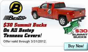 $30 Summit Bucks On All Bestop Tonneau Covers