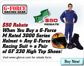 $50 Rebate When You Buy a G-Force M-Rated Helmet Package