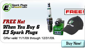 FREE Hat When You Buy 6 E3 Spark Plugs