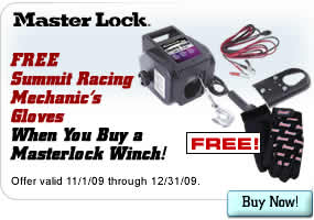 FREE Summit Racing Mechanics Gloves When You Buy a Masterlock Winch