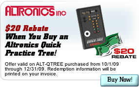$20 Rebate When You Buy an Altronics Quick Practice Tree!
