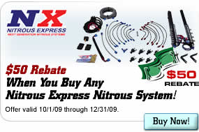 $50 Rebate When You Buy Any Nitrous Express Nitrous System!