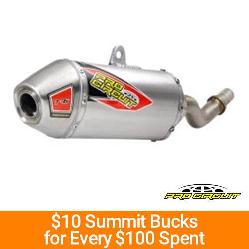 Pro Circuit Racing - Earn $10 Summit Bucks for Every $100 Spent