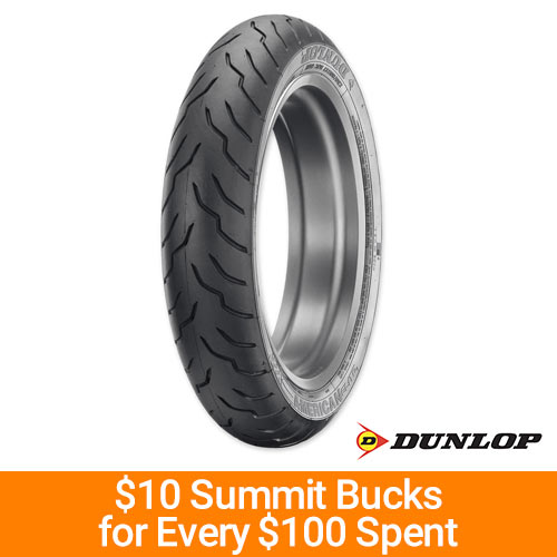 Earn $10 Summit Bucks for Every $100 Spent on Dunlop Motorcycle Batteries