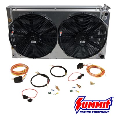 Summit Racing Pro LS Swap Aluminum Radiator and Fan Combo Kits