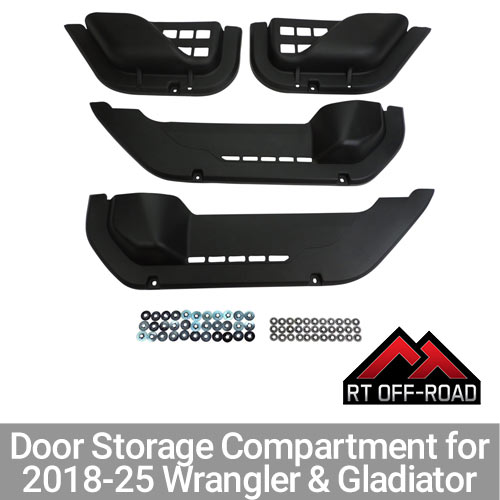 RT Off-Road Door Storage Compartments for 2018-25 Wrangler & Gladiator