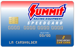 Summit Racing Speedcard. Synchrony Car Care.