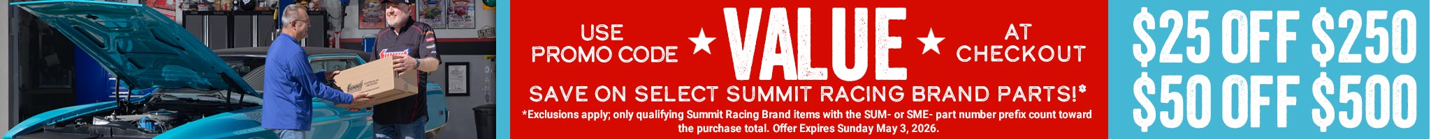 Summit Racing Performance, Restoration & Replacement Parts & Tools