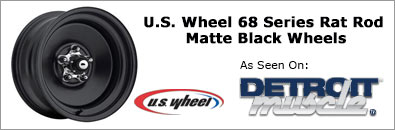 U.S. Wheel 68 Series Rat Rod Matte Black Wheels