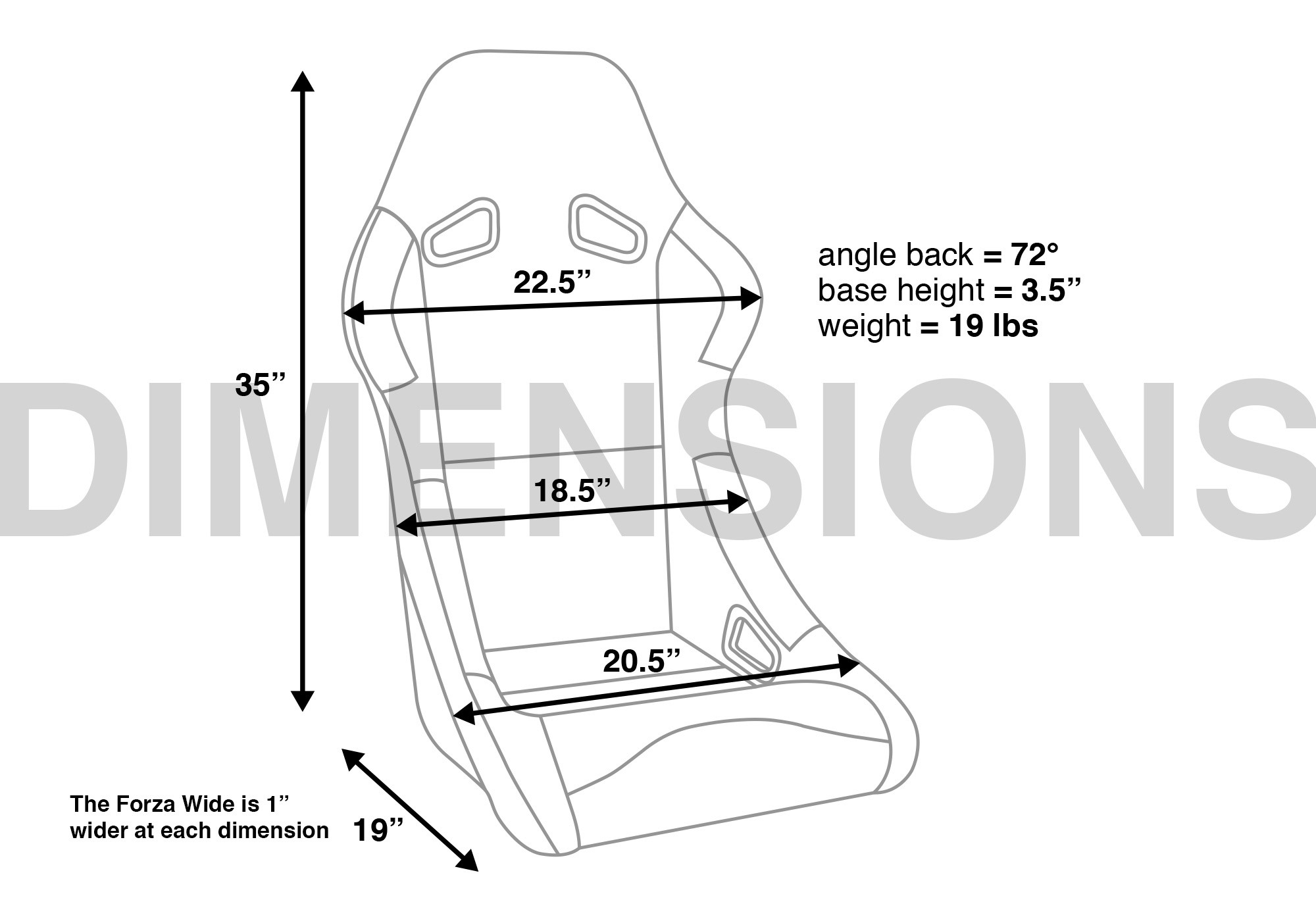 Corbeau Seats USA 29101PR Corbeau Forza Seats | Summit Racing