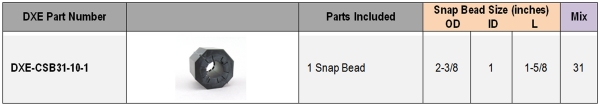 DX Engineering Ferrite - Large Snap-On Bead DXE-CSB31-10-1