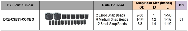 DX Engineering Ferrite - UHF Snap-On Bead Combo Pack DXE-CSB61-COMBO