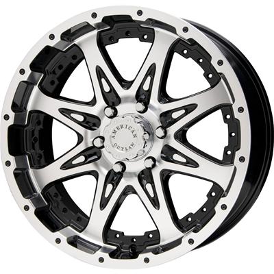 American Outlaw Wheels 100-7966B American Outlaw Buckshot Black