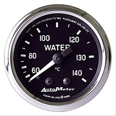Autometer Cobra 2-1/16 inch 60-140 Deg Celsius Mechanical Water Temperature Gauge
