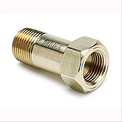 AutoMeter Fitting Adapter 3/8in. NPT Male Extension Brass For Mech. Temp. Gauge thumbnail 2