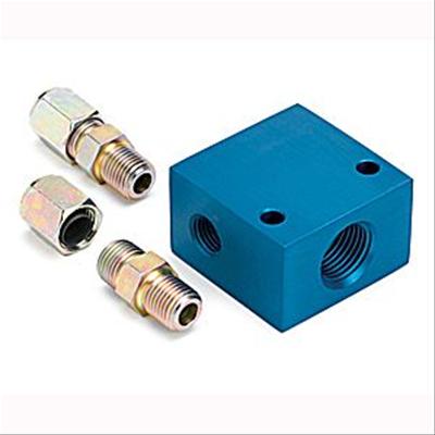 Autometer Temperature Manifold Adaptor for 3/8 O.D. Tubing