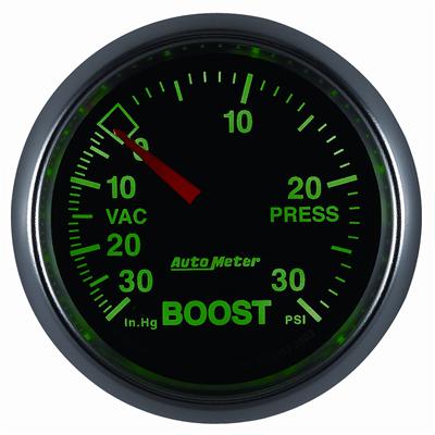 Autometer GS 52mm 30 In Hg.-Vac/30 PSI Mechanical Vacuum/Boost Gauge thumbnail 2