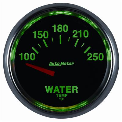 Autometer GS 52mm 100-250 Deg F Short Sweep Electronic Water Temperature Gauge thumbnail 2