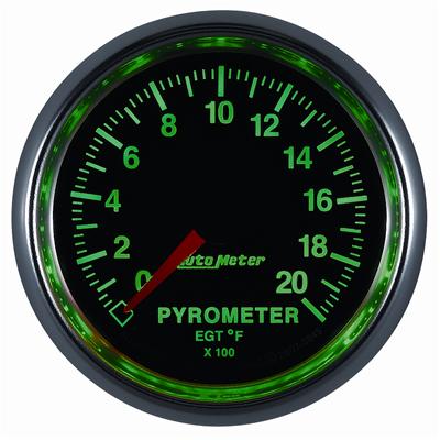 Autometer GS 0-2000 degree F Full Sweep Electronic Pyrometer Gauge thumbnail 2