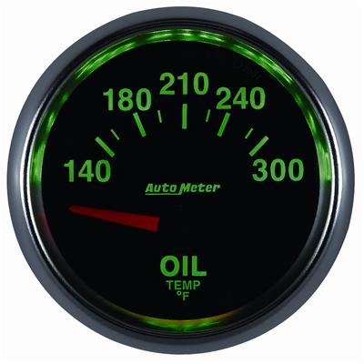 Autometer GS 52mm 140-300 Deg F Short Sweep Electronic Oil Temperature Gauge thumbnail 2