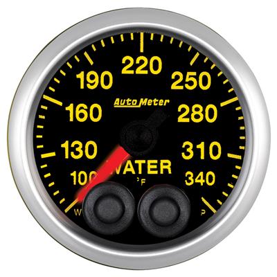 Autometer Elite 52mm 100-340 Deg F Water Temperature Peak and Warn Gauge w/ Electronic Control thumbnail 2