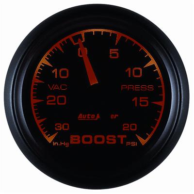 Autometer ES 52.4mm 30 In. HG/20 PSI Vacuum/Boost Gauge thumbnail 4