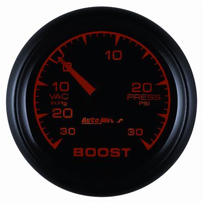 Autometer ES 52mm Full Sweep Electronic 30 In Hg-Vac/30 PSI Vacuum/Boost Gauge thumbnail 4
