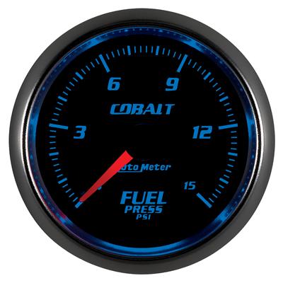 Autometer Cobalt 52mm 15 PSI Electronic Fuel Pressure Gauge thumbnail 2