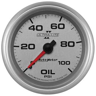 Autometer Ultra-Lite II 2 5/8in 100psi Mechanical Oil Temp Gauge thumbnail 2