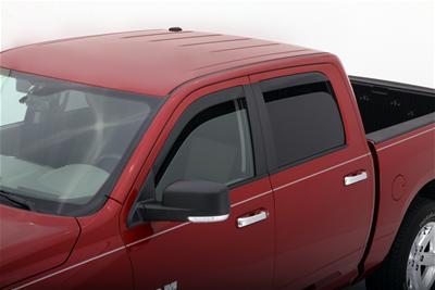 Husky Liners 09-18 Dodge RAM 1500 CC In-Channel Mount Ventvisor Low Profile (4pc) - Smoke thumbnail 9