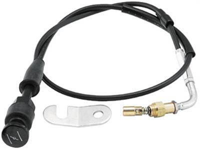 Biker's Choice Motor Mounted Choke Cable Assemblies 066295 Assembly, Mounted, Black Vinyl Jacket, 0.875 ft. Length, Harley-Davidson®, Each