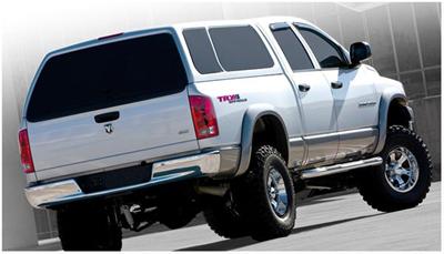 Husky Extend-A-Fender Flares 2805912 Fender Flares, Extend-A-Fender, Front, Rear, Black, Dura-Flex Thermoplastic, Dodge, Set of 4 thumbnail 3