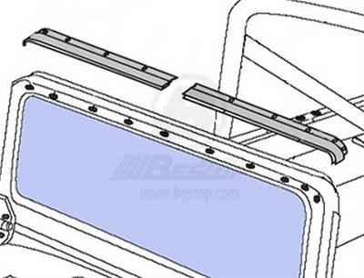 Bestop Windshield Channels 5120901 Channel, Jeep, Toyota, Each thumbnail 3