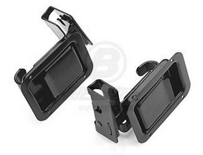 Bestop Paddle Handle Latch Kits for 1997-2006 WRANGLER - 5125201 Door Handles, Paddle, Interior, Stock Design, Steel, Black, Jeep, 2-door, Pair