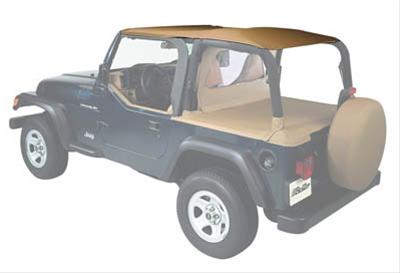 Bestop Safari Header Bikini Tops 5253137 Soft Top, Bikini, Polymer Cloth, Spice, Jeep, Each