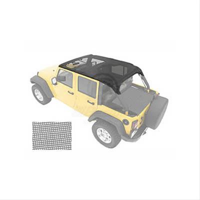 Bestop Safari Header Bikini Tops 5258111 Soft Top, Bikini, Polymer Cloth, Mesh, Jeep, Each