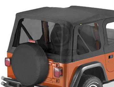 Bestop Tinted Window Kits 5812135 Kit, 31 Percent, Steel Full/Half Door, Black Diamond Fabric Top, Jeep, Kit