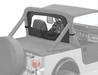 Bestop Windjammers 8002815 Soft Top, Windjammer, Polymer Cloth, Black Denim, Jeep, Each thumbnail 2