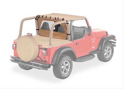 Bestop Windjammers 8003037 Soft Top, Windjammer, Polymer Cloth, Spice, Jeep, Each thumbnail 3