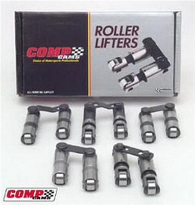 Pair COMP Cams 8043-2 Endure-X Solid Roller Lifter for Small Block Chrysler with Oiling and Inboard Link Bars 