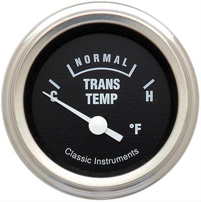 Classic Instruments Hot Rod Series Gauges HR27SLF Gauge, Series, Transmission Temperature, 140-280 degrees F, 2 1/8 in., Black Face, Analog, Electrical