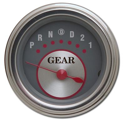 Classic Instruments Gear Selector Gauges SS06SLF Gauge, Selector, Round, Dash Mount, 2 1/8 in., Gray Face, Polished Bezel, Overdrive, Each