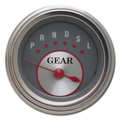 Classic Instruments Gear Selector Gauges SS07SLC Gauge, Selector, Round, Dash Mount, 2 1/8 in., Gray Face, Polished Bezel, without Overdrive, Each
