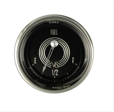 Classic Instruments V8 Speedster Series Gauges V8SR09SHC Gauge, Red Series, Analog, Fuel Level, Empty-Full, 2 1/8 in. Diameter, Red Face, Electrical, Each