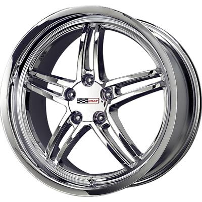 Cray Wheels 1905CRS655121C70 Cray Scorpion Chrome Corvette Wheels