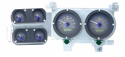 Dakota Digital VHX Instrument Gauge System; Silver Alloy Face with