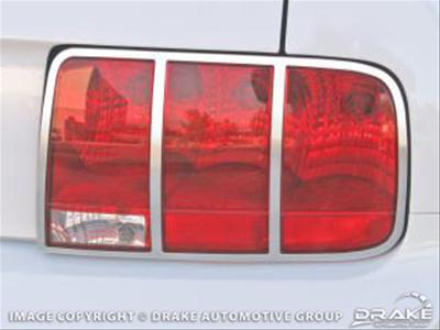 Drake Taillight Trim 5R3Z-13489-B Trim, Line Grained Satin Finish, Ford, Pair