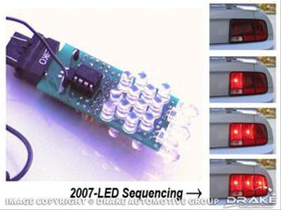 Scott Drake Turn Signal Wiring Kits SD-2007-LED 2005-09 Mustang LED Sequential Tail Light Kit (Standard)